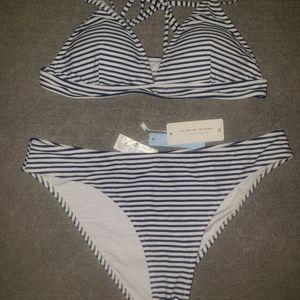 Cupshe Bikini, Striped, NWT
